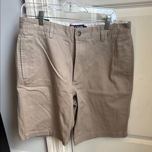 Chaps Men's Khaki Flat Front Shorts